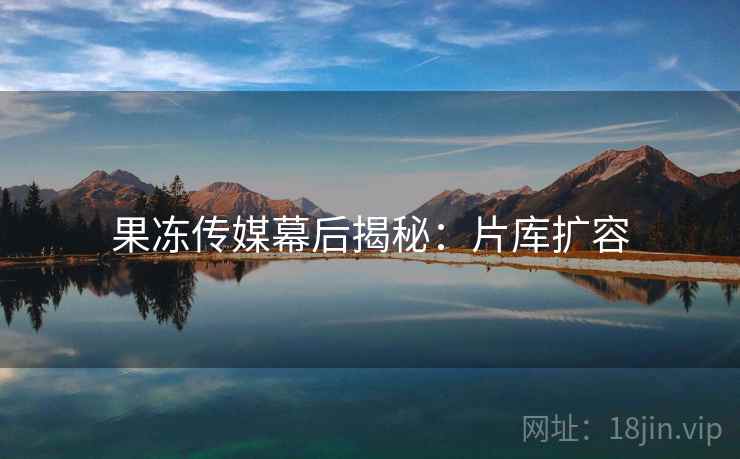 果冻传媒幕后揭秘：片库扩容