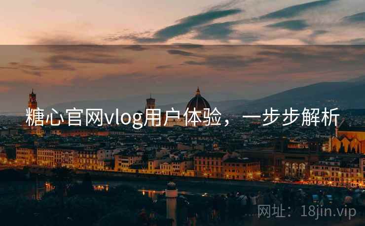 糖心官网vlog用户体验，一步步解析